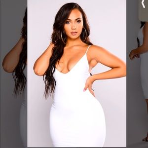FashionNova Simple Kind of Life White Dress